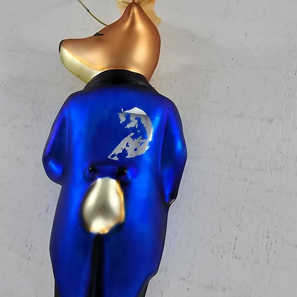 Pottery Barn Reindeer Dasher Ornament Blown Glass Christmas - Picture 6 of 8